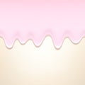 Yogurt drips. Seamless horizontal background