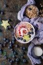 Yogurt smoothie bowl Royalty Free Stock Photo