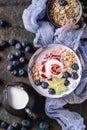 Yogurt smoothie bowl Royalty Free Stock Photo