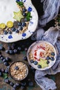 Yogurt smoothie bowl Royalty Free Stock Photo