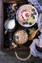 Yogurt smoothie bowl Royalty Free Stock Photo