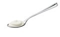 Yogurt on spoon Royalty Free Stock Photo