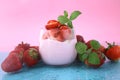 Yogurt strawberry