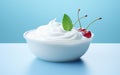 "Yogurt Topped with Goodies in a Realistic Photo -Generative Ai