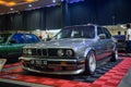 Silver BMW 318i E30 sedan in Indonesian Custom Show