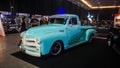 Modified Chevrolet 3100 truck displayed at Indonesian Custom Show Royalty Free Stock Photo