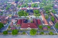 Aerial view of Yogyakarta palace building