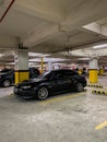 Subaru WRX STI sedan on parking lot Royalty Free Stock Photo