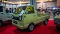 Daihatsu hijet S38 truck on display at retro car meet
