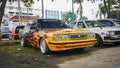 Modified Toyota Cressida X70 in a car show Royalty Free Stock Photo