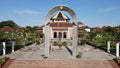 Yogyakarta, Indonesia - November 29, 2022 : Aerial view of Gadjah Mada University Mosque. quiet, peaceful atmosphere on a sunny Royalty Free Stock Photo