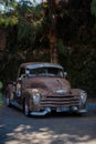 Rusty style Chevrolet 3100 truck displayed on Hotrodiningrat classic car show Royalty Free Stock Photo