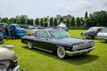 Black Chevrolet Impala sedan in outdoor car show Royalty Free Stock Photo