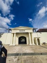 Yogyakarta, Indonesia in November 2022. The front entrance gate of the Fort Vredeburg Museum Royalty Free Stock Photo