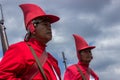 Yogyakarta palace soldier in Grebeg Besar festival, Indonesia