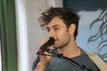 Yoke Lore - Adrian Galvin films a session in Brooklyn Royalty Free Stock Photo
