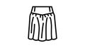 yoke skirt line icon animation