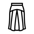 yoke skirt line icon vector illustration