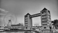 YOKOHAMA - AUG 19: View of modern buildings in Yokohama port, Japan on August 19, 2013. Yokohama is Japan\'s second largest city, Royalty Free Stock Photo