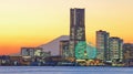 Yokohama city view with Mountain Fuji Royalty Free Stock Photo