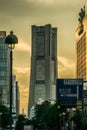 Yokohama cityscape and evening scenery