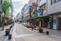 YOKOHAMA, JAPAN - APRIL 18, 2018 :Motomachi shopping street. It