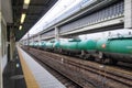 Yokohama Japan Chemical tanker train cars