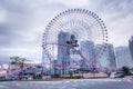 Yokohama Japan Cosmo world ferris wheel Royalty Free Stock Photo