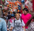 Tourists In Yokohama Chinatown Street, Japan