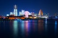 Yokohama, Japan Night View Royalty Free Stock Photo