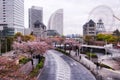 Yokohama Japan queens square overcast day