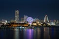 Yokohama, Minato Mirai bayside at night