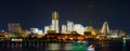 Yokohama night view panorama Royalty Free Stock Photo