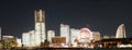 Yokohama night view panorama Royalty Free Stock Photo