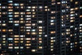 Yokohama night view and residential areas Royalty Free Stock Photo