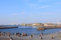 Yokohama port Osanbashi pier cityscape Japan