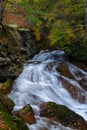 Yokoya Gorge waterfall in autumn