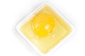 Yolk in a plate Royalty Free Stock Photo