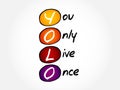 YOLO - You Only Live Once