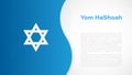Yom HaShoah, Holocaust Remembrance Day, vector illustration Royalty Free Stock Photo