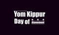 Yom Kippur Day of Atonement unique text illustration design