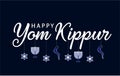 Yom kippur greeting Royalty Free Stock Photo
