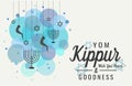 Yom kippur greeting Royalty Free Stock Photo