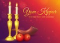 Yom Kippur greeting card.