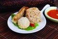 Yong Tau Fu. Asian cuisine of fish paste stuffed Royalty Free Stock Photo