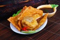 Yong Tau Fu. Asian cuisine of fish paste stuffed Royalty Free Stock Photo