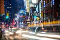 Yonge Street North at Night Royalty Free Stock Photo