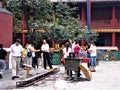 The Yonghe Temple in Beijing city, China. Tibetan Buddhism, history and worship Royalty Free Stock Photo