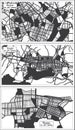 Yongin, Yeosu and Suwon South Korea City Maps Set in Black and White Color in Retro Style