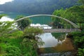 The Yongjie bridge at Sun Moon Lake National Scenic Area, Yuchi Township, Royalty Free Stock Photo